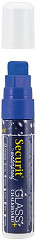  Securit Marqueur craie waterproof (verre+ ardoise) pointe 7-15mm bleu 