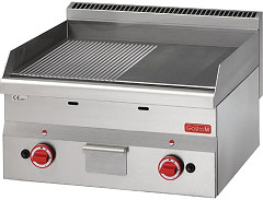 Gastro M Plancha gaz plaque demi lisse demi rainur&eacute;e 60/60FTRG 