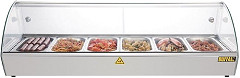  Buffalo Vitrine chauffante &agrave; poser 120 cm 