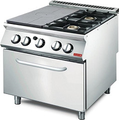  Gastro M Plaque coup de feu 2 feux vifs sur four gaz 70/80 TPPCFG 