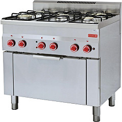  Gastro M Fourneau gaz sur four &agrave; convection GN1/1 600 60/90CFGE 