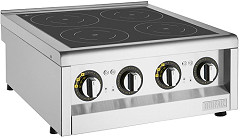  Buffalo Plaque de cuisson &agrave; induction S&eacute;rie 600 4 zones 2 x 3 kW 