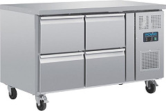  Polar Table réfrigérée GN 1/1 ventilée 4 tiroirs Série U 
