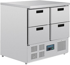  Polar Table réfrigérée compacte 4 tiroirs 240L Série G 