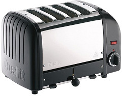  Dualit Grille-pain 4 tranches noir Vario 40344 
