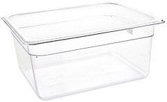  Vogue Bac Gastronorme en polycarbonate transparent un demi 150mm Vogue 