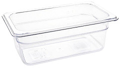  Vogue Bac Gastronorme en polycarbonate transparent un quart 100mm Vogue 