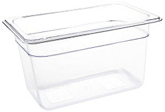  Vogue Bac Gastronorme en polycarbonate transparent un quart 150mm Vogue 