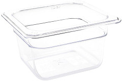  Vogue Bac Gastronorme en polycarbonate transparent un sixi&egrave;me 100mm Vogue 