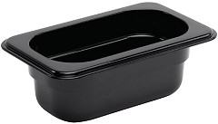  Vogue Bac Gastronorme en polycarbonate noir un neuvi&egrave;me 65mm Vogue 