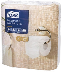  Tork Papier toilette rouleau traditionnel extra doux 3 plis 