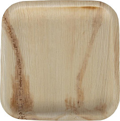  Fiesta Assiettes creuses carr&eacute;es en feuilles de palmier Compostable 200mm (lot de 100) 