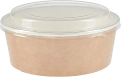  Colpac Pots alimentaires kraft recyclables avec couvercles 1300ml (lot de 150) 