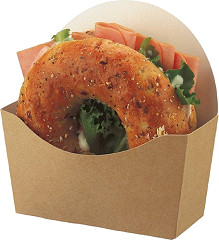  Colpac Etuis &agrave; bagel kraft compostables (lot de 1000) 