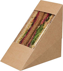  Colpac Boîtes sandwich kraft compostables avec fenêtre acétate Zest (lot de 500) 