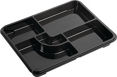  Gastronoble Plateaux repas recyclables Bento Faerch 263 x 201 mm (lot de 90) 