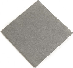  Duni Serviettes d&eacute;jeuner ouate gris granite compostables 400mm (lot de 750) 