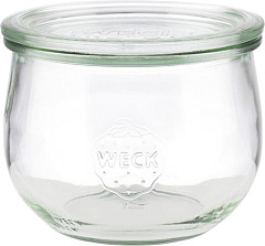 APS Bocaux en verre tulipe avec couvercle Weck 580&nbsp;ml (lot de 6) 