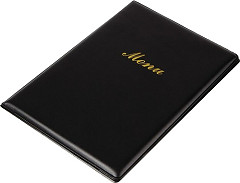  Olympia Prot&egrave;ge-menus en PVC A5 noir 