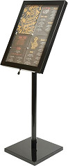  Securit Pr&eacute;sentoir &eacute;clair&eacute; LED noir 