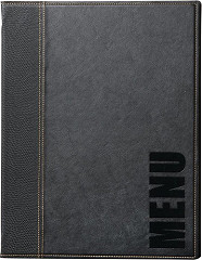  Securit Prot&egrave;ge-menus contemporain A5 noir 