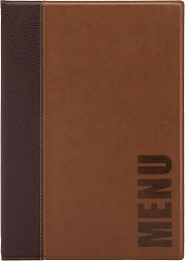  Securit Prot&egrave;ge-menus contemporain A4 marron clair 