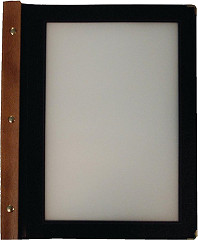  Securit Prot&egrave;ge-menus en bois noir A4 