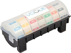  Vogue Kit étiquettes alimentaires solubles code couleur et distributeur plastique 24mm 