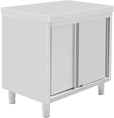  Vogue Armoire sur pieds en acier inoxydable 900x900x600mm 