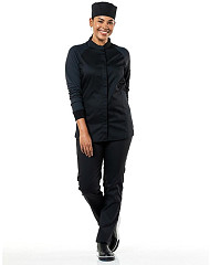  Chaud Devant Veste de cuisine femme noire Sorella UFX taille 