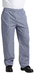  Whites Pantalon de cuisine mixte Vegas petits carreaux bleus et blancs 