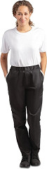  Southside Pantalon de cuisine Whites noir 