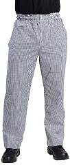  Whites Pantalon de cuisine mixte Vegas petits carreaux noirs et blancs 
