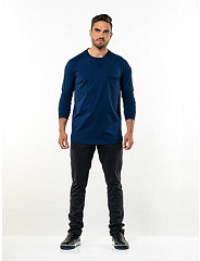 Chaud Devant T-shirt mixte manches longues Valente UFX marine taille 