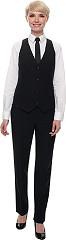  Gastronoble Pantalon de service femme noir Events taille 48 