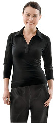  Chef Works T-Shirt col V femme noir XL 