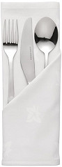  Mitre Luxury Serviettes blanches en coton motif feuille de lierre Luxor 450 x 450mm 