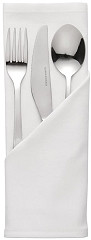  Mitre Essentials Serviettes blanches en polyester Occasions 