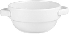  Churchill Bols empilables avec poign&eacute;es Churchill&nbsp;White 360ml (Lot de 6) 