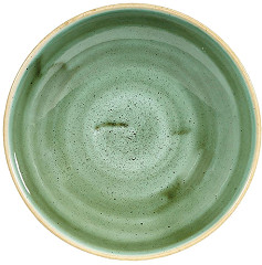  Churchill Assiettes coupes rondes Stonecast Samphire Green 182mm (Lot de 12) 
