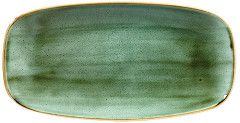  Churchill Assiettes oblongues Stonecast Samphire Green 153 x 298mm (Lot de 12) 