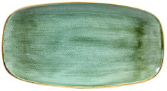  Churchill Assiettes oblongues Stonecast Samphire Green 189 x 355mm (Lot de 6) 