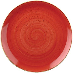  Churchill Assiettes rondes Stonecast Berry Red 260mm (Lot de 12) 