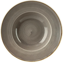  Churchill Bols &agrave; bord large Stonecast Peppercorn Grey 240mm (Lot de 12) 