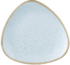  Churchill Assiettes triangulaires Stonecast Duck Egg Blue 315mm (Lot de 6) 