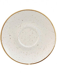  Churchill Soucoupes &agrave; cappuccino Stonecast Barley White 156mm (Lot de 12) 