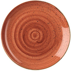  Churchill Assiettes rondes Stonecast Spiced Orange 260mm (Lot de 12) 
