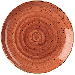  Churchill Assiettes rondes Stonecast Spiced Orange 217mm (Lot de 12) 