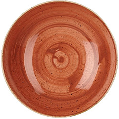  Churchill Assiettes coupes rondes Stonecast Spiced Orange 220mm (Lot de 12) 
