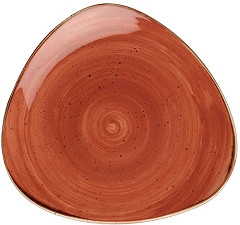  Churchill Assiettes triangulaires Stonecast Spiced Orange 315mm (Lot de 6) 